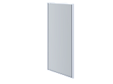 AQ ARI PI 10020CH Душевая дверь, распашная 1000x2000 профиль хром, стекло прозрачное