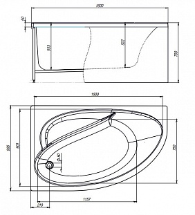 ��������� ����� TIMO  IVA 1600*100*700 (IVA1610L) �� �������� ������� � �. ������� �����