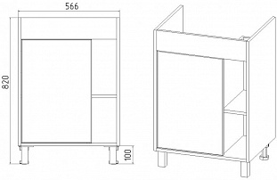 ����� VIANT "������" COMO 60 1 ���  430�560�820 (VBOS60CO-T1ST) �� �������� ������� � �. ������� �����