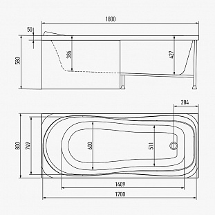 ��������� ����� TIMO  KATA 1800*800*580 (KATA1880) �� �������� ������� � �. ������� �����