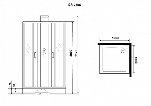 ������� ������ Grossman GR250Q (100*100*217) �� �������� ������� � �. ������� �����