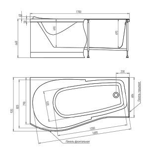 ��������� ����� TIMO  VINO 1700*920*660 (VINO1792L) �� �������� ������� � �. ������� �����