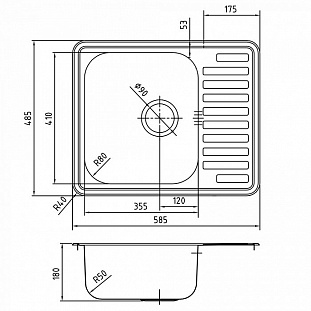 ����� �������� IDDIS 585*485 Strit S (STR58SDi77)