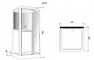 ������� ������ Grossman GR221 (90x90x225) �� �������� ������� � �. ������� �����