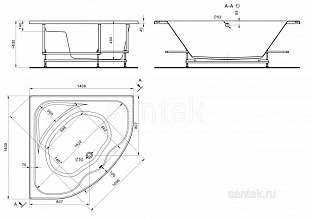 ��������� ����� Santek ������� 140�140 ������������ ����� 1WH302402 �� �������� ������� � �. ������� �����