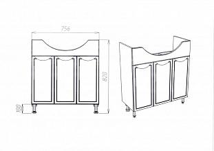 ����� VIANT "����" ������ 100 3 ��� 320�950�820 (VLIM100EN-T3ST) �� �������� ������� � �. ������� �����