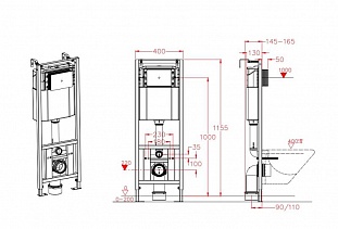 ����������� � ������ �������� D&K 400*165*1160�� (DI8540116)